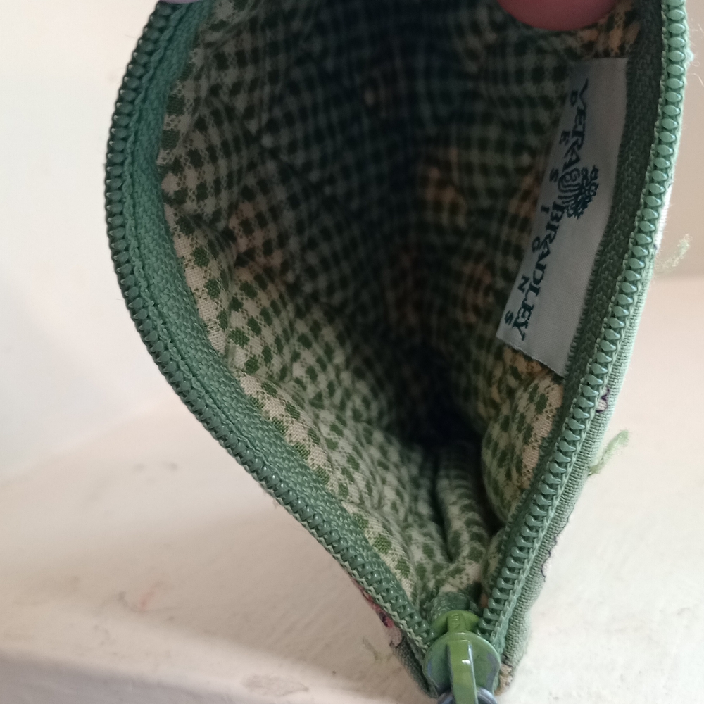 Vera Bradley Green and Pink Floral Mini Bag With Coin Purse And Mini Wallet - Picture 7 of 7